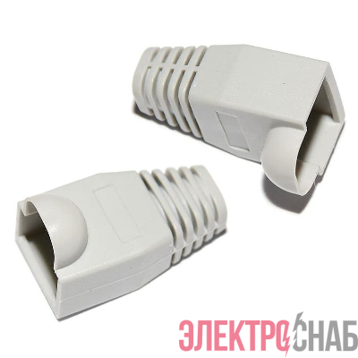 Колпачок изолирующий для разъема RJ-45 PVC сер. (уп.100шт) TOKOV ELECTRIC TKE-IC-RJ45-GR