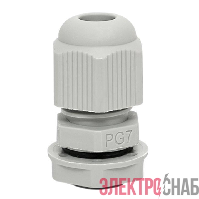 Сальник PG7 d3-6.5мм (d отверст. 13мм) IP54 (уп.4шт) PROxima EKF plc-pg-7-4-r