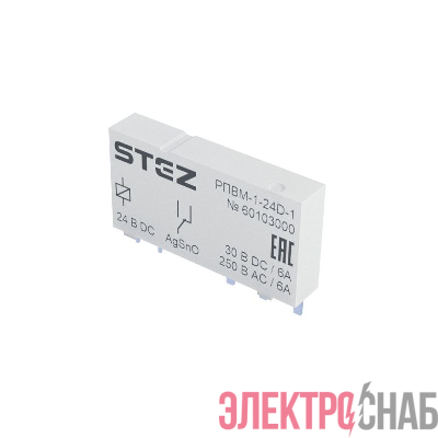 Реле одиночное РПВМ-1-24D-1 СТЭЗ 60103000