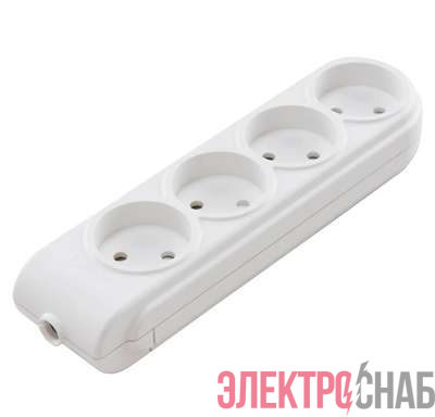 Колодка удлинителя 4-м без заземл. защ. шторки Makel N4010000