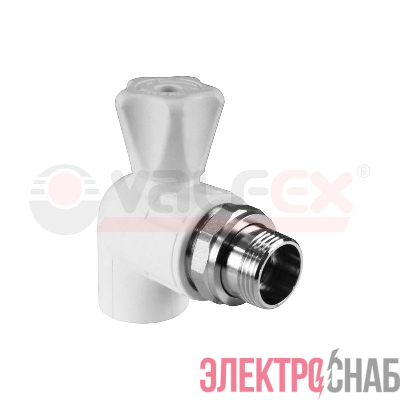 Кран шаровой для радиатора угловой 25х1/2дюйм (40/10) VALFEX 10148125