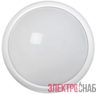 Светильник светодиодный ДПО 5112Д 8Вт 6500К IP65 круг бел. с ДД IEK LDPO1-5112D-08-6500-K01