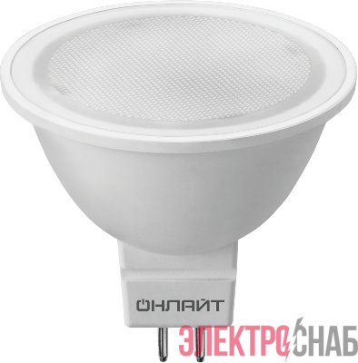 Лампа светодиодная 61 889 OLL-MR16-10-230-3K-GU5.3 10Вт 3000К тепл. бел. GU5.3 1000лм 176-264В ОНЛАЙТ 61889