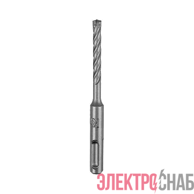 Бур по бетону SDS-Plus SUPER 6х110мм профессиональный цельная крестовая пластина Kranz KR-91-0452