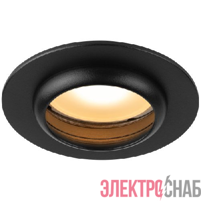 Светильник KL109 MR16 GU5.3 встраив. алюм. BK черн. матов. ЭРА Б0061826