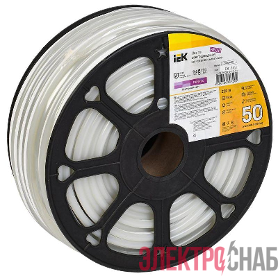 Лента светодиодная "неон" LSR-2835P120-9.6-IP67-220В (уп.50м) IEK LSR5-9-120-67-0-50
