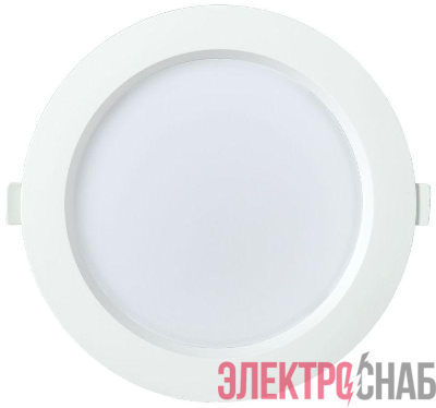 Светильник светодиодный ДВО 1703 18Вт 4000К IP40 встраив. круг бел. IEK LDVO0-1703-18-4000-K01