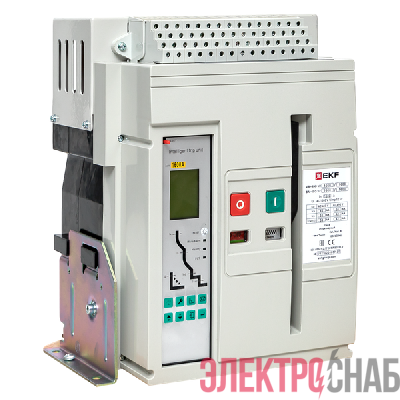 Выключатель автоматический 3п 1600/630А 65кА ВА-450 стац. v2 EKF mccb450-1600-630-v2