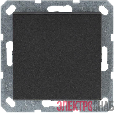 Кнопка звонка 1-кл. 10А IP20 механизм антрацит Jasmart G3010B