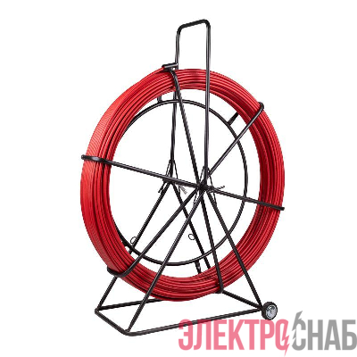 Протяжка кабельная (УЗК в тележке) стеклопруток d11.0мм 250м красн. Rexant 47-1250