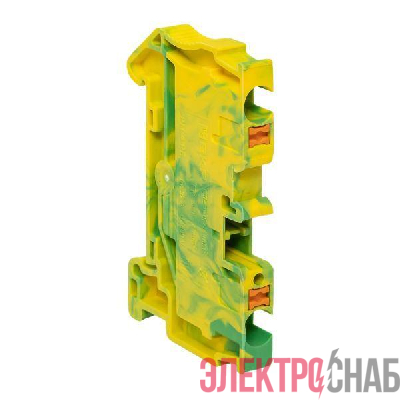 Колодка клеммная пружинная 4 Push-in земля EKF PIT-4-pe
