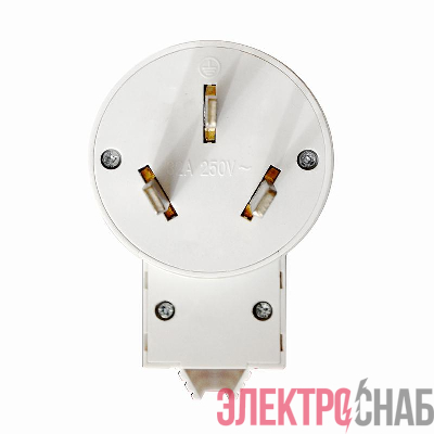 Вилка для плиты 2P+E 32А 250В бел. Universal 5311