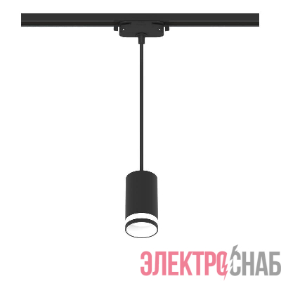 Светильник трековый подвес ARTLINE 55х55х100мм GU10 230В алюм./пластик. 2.6кв.м черн.н. Ritter 59930 6