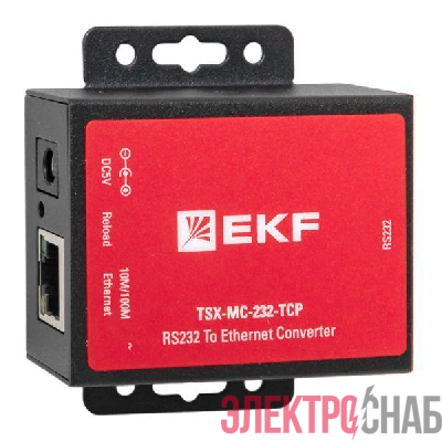 Преобразователь 1-портовый RS-232 в Ethernet MC-232-TCP TSX EKF TSX-MC-232-TCP