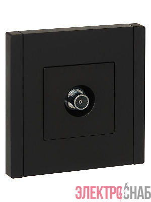 Розетка TV оконечная FORTE&PIANO FP128 черн. IEK FP-A10-O-K02