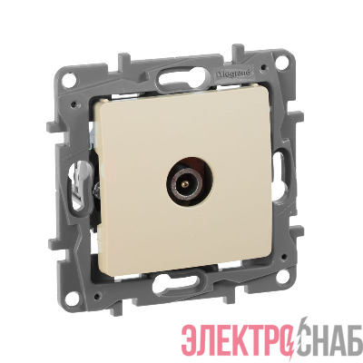 Розетка телевизионная проходная TV СП Etika 14дБ 5-862МГц механизм сл. кость IEK 672363