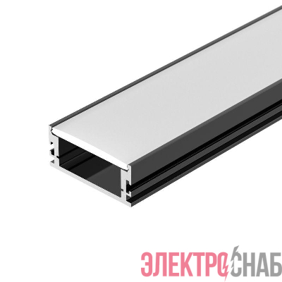 Профиль FLOOR60-H26-3000 ANOD BLACK L3000 алюм. Arlight 046414