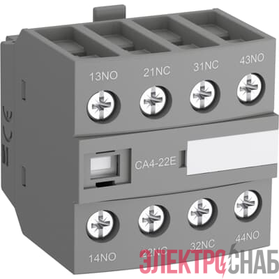 Блок контактный CA4-22M (2НО+2НЗ) фронтальный для контакторов  AF09-AF16..-30-10 ABB 1SBN010140R1122