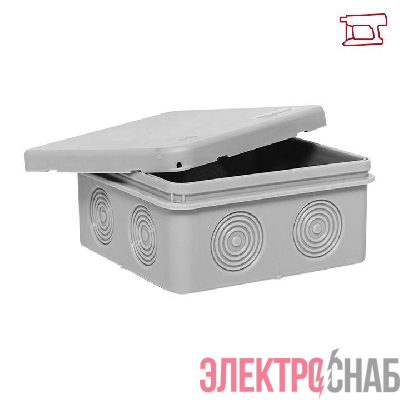 Коробка распределительная КМР-030-035 85х85х40 IP54 с крышкой для прямого монтажа без мембранных вводов сер. EKF plc-kmr-030-035