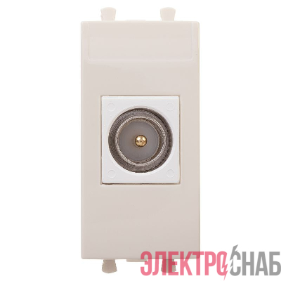 Розетка телевизионная одиночная TV 1мод. Avanti "Ванильная дымка" 16А модульная DKC 4405501