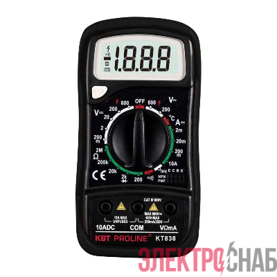 Мультиметр цифровой KT 838 "PROLINE" КВТ 791280