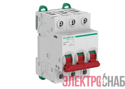 Выключатель нагрузки 3п 16А Systeme9 400В SE S9S40316