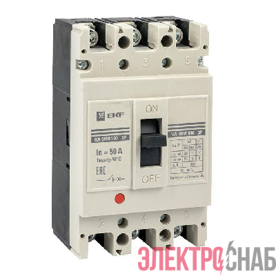 Выключатель автоматический 3п 100/50А 35кА ВА-99М PROxima EKF mccb99-100-50m