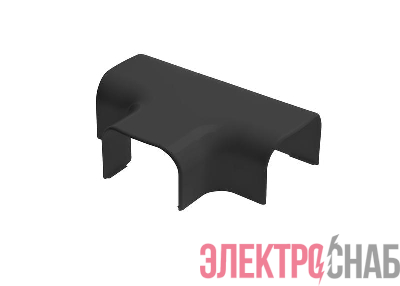 Тройник накладной 90град. для кабель-канала РКК 74х55 Арктика черн. Ruvinil ТРН-74х55-Ч
