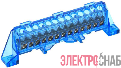 Шина нулевая N в комб. изол. "Стойка" 6х9-13-С TEKFOR IEK TF-NN10-13-DP-K07