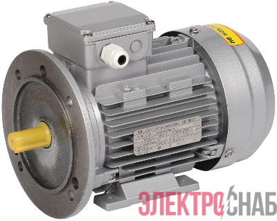 Электродвигатель АИР DRIVE 3ф 63B4 220/380В 0.37кВт 1500об/мин 2081 IEK DRV063-B4-000-4-1520