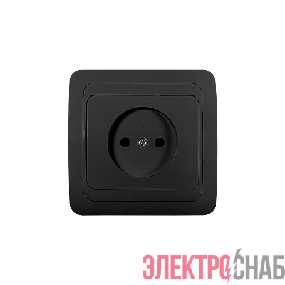 Розетка 1-м CLASSICO 2022B черн. IN HOME 4690612061092