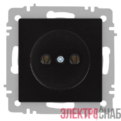 Розетка 1-м СП Accent 6-201-05 16А IP20 250В 2P антрацит Intro Б0063665