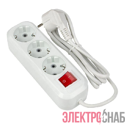 Удлинитель 3х2м с заземл. 16А IP20 Эксперт 3.0кВт с выкл. ПВС 3х1 PROxima EKF UBA16-310-3-02i