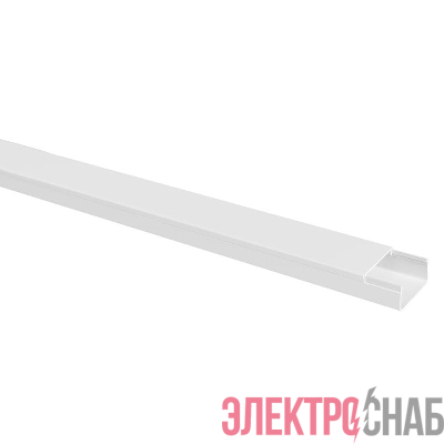 Кабель-канал 40х16 L2000 пластик бел. TOKOV ELECTRIC TKE-KK-40-16-2000-WH