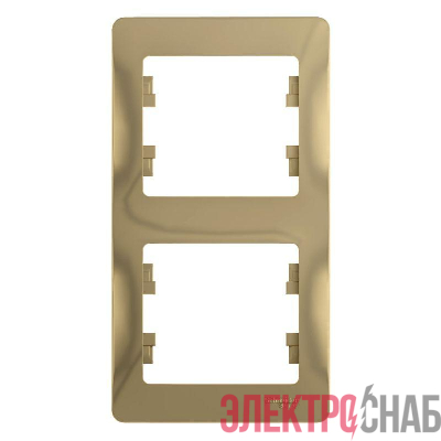 Рамка 2-м Glossa вертикал. титан SE GSL000406