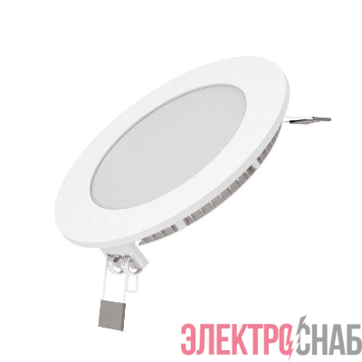 Светильник светодиодный Slim 6Вт 4000К IP20 400лм 220-240В ДВО круг бел. GAUSS 939111206