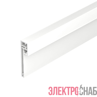 Профиль PLINTUS-H54B-2000 WHITE L2000 алюм. Arlight 046141