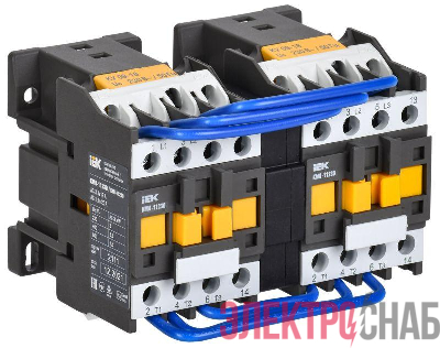 Контактор КМИ-11230 реверс 12А 230В/АС3 2НО IEK KKM13-012-230-20-1