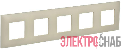 Рамка 5-м SKANDY SK-F01B беж. IEK SK-M52-K10