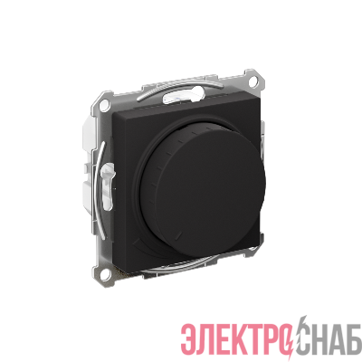 Светорегулятор поворотно-нажимной AtlasDesign 400Вт механизм карбон SE ATN001023