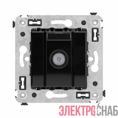 Розетка телевизионная оконечная TV СП Avanti "Черный квадрат" DKC 4402523