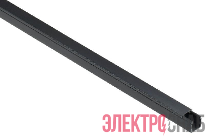 Кабель-канал 16х16 L2000 пластик ЭЛЕКОР черн. IEK EL-KK10-016-016-1-K02