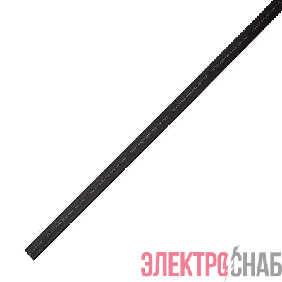 Трубка термоусадочная двустенная клеевая 24/6 (4:1) 1м черн. Rexant 23-2406