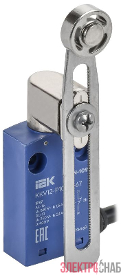 Выключатель концевой C6N-109 рег. рычаг с мет. рол. IP67 IEK KKV12-P109-1-67