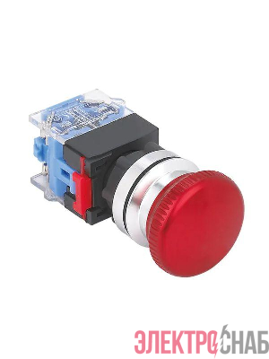 Выключатель кнопочный ВК30-M11MB/R/P 1НО+1НЗ гриб без фиксации 40мм d30мм IP65 красн. Электротехник ET086977