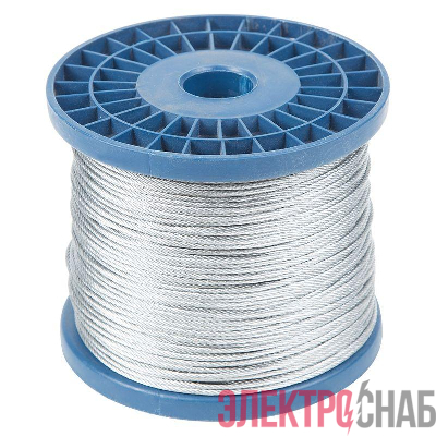 Трос стальной DIN 3055 (6х7) М3 (бобина 200 м) Rexant 09-5530