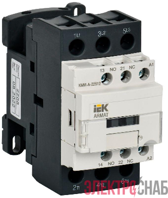 Контактор КМИ-А-22512 LC1D 25А кат. 110В AC 1НО+1НЗ AC-3 IEK AR-ACC-21-025-110-11