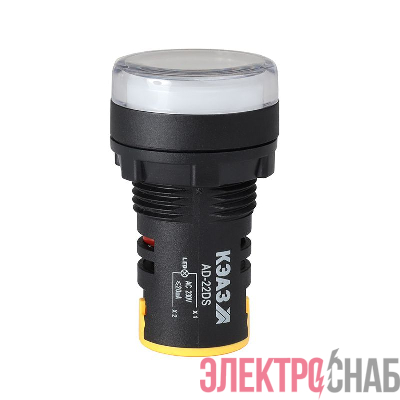 Лампа AD22DS(LED) матрица 22мм 24В AC/DC бел. КЭАЗ 303926