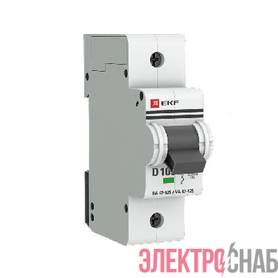 Выключатель автоматический модульный 1п D 100А 15кА ВА 47-125 PROxima EKF mcb47125-1-100D