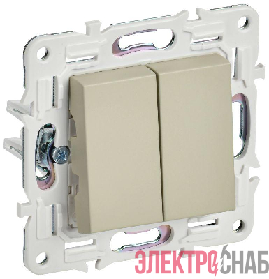 Выключатель перекрестный 2-кл. SKANDY 10А SK-V06B беж. IEK SK-V23-0-10-K10